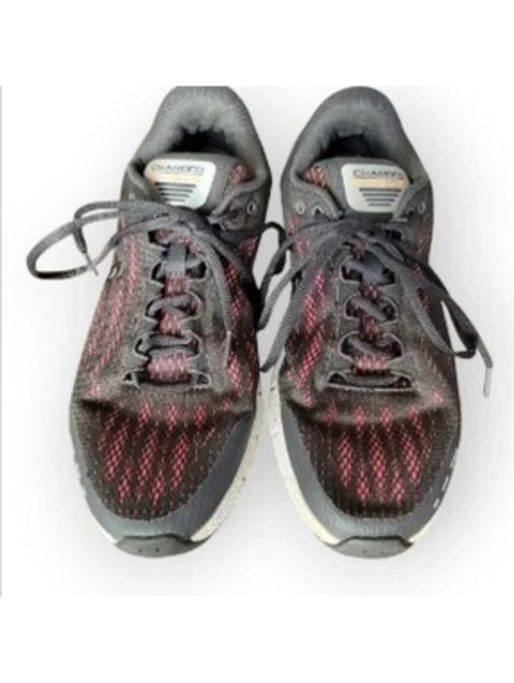 Under Armour Charged Rogue Womens 8 Running Shoes Gray Pink Athletic Sneakers